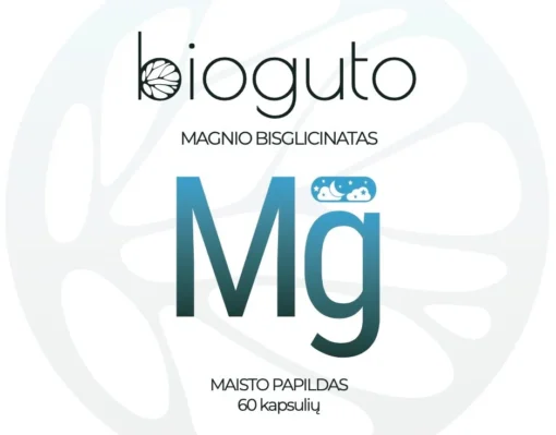 Bioguto Magnio bisglicinatas, 60 kapsulių