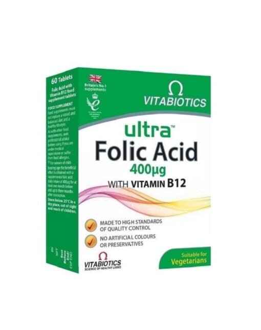 Ultra Folic Acid tabletės N60