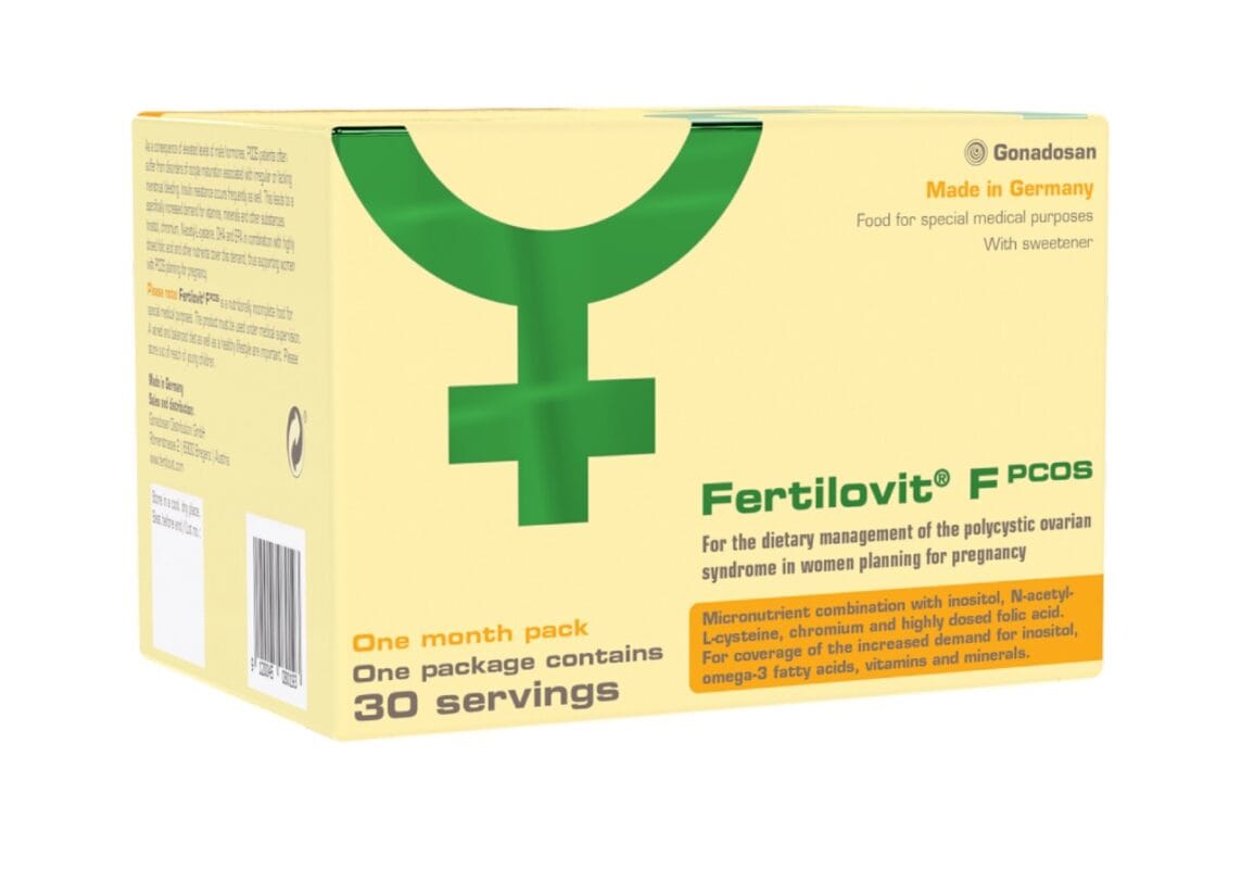 Maisto papildas Fertilovit F PCOS skirtas moterims, planuojant nėštumą ir sergant PKS