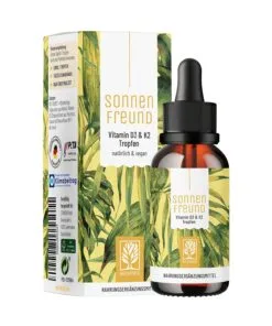 NATURTREU SAULĖS DRAUGAS Vitaminas D3 + K2 (1000 TV), 30 ml