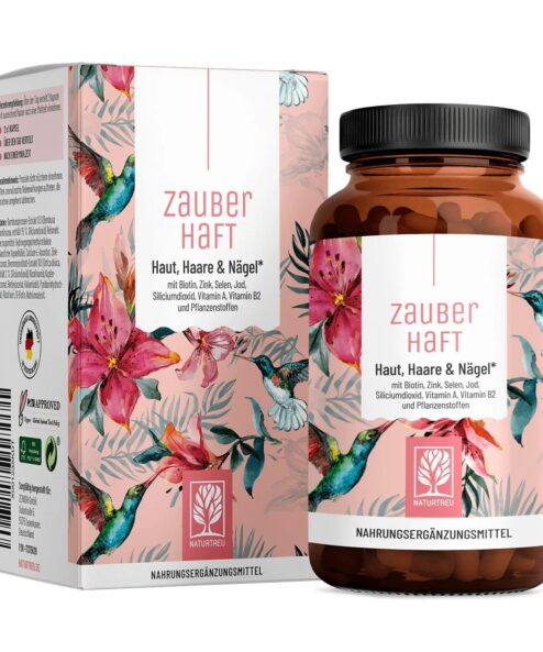NATURTREU Maisto papildas moters grožiui palaikyti (odai, plaukams ir nagams), 120 kapsulių