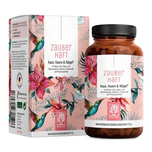 NATURTREU Maisto papildas moters grožiui palaikyti (odai, plaukams ir nagams), 120 kapsulių