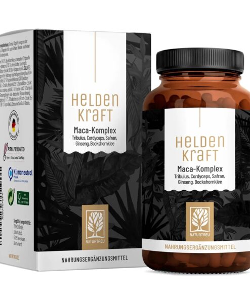 NATURTREU Maca Maisto Papildas Vyrų Lytiniam Aktyvumui, 90 kapsulių