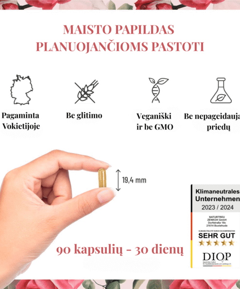 maisto papildas planuojancioms nestuma