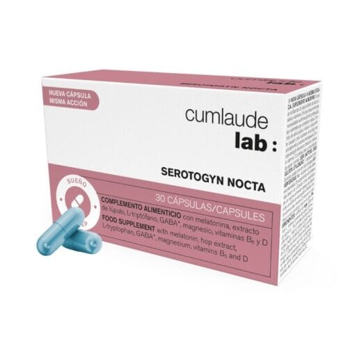 CUMLAUDE Maisto papildas menopauzės laikotarpiu su melatoninu SEROTOGYN NOCTA, 30 kaps.