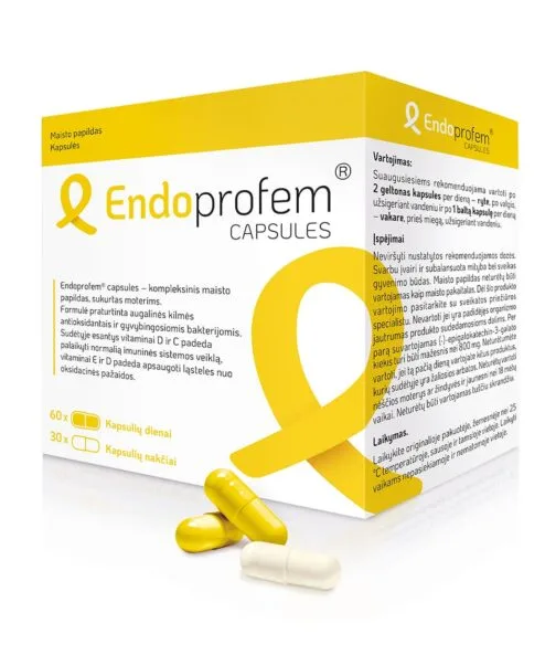 Endoprofem® CAPSULES - Maisto papildas planuojančioms nėštumą sergant endometrioze, 90 tablečių